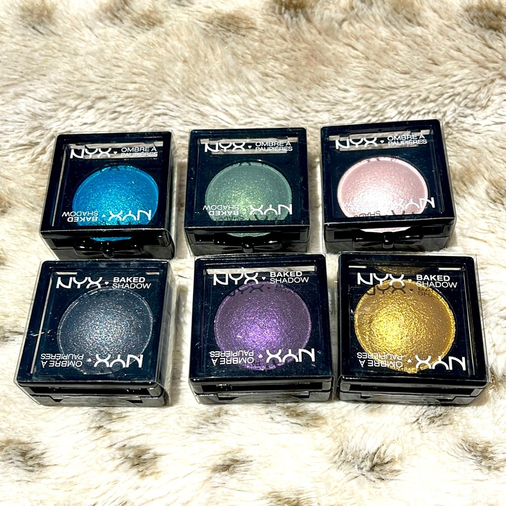 NYX Baked Shimmer Eyeshadows (6)